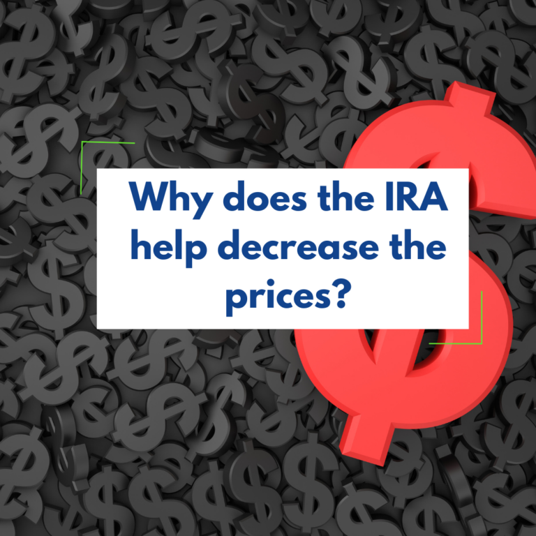 Why does the Inflation Reduction Act reduce the prices of Pharmaceuticals?